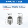 sourcing map 6Pcs Threaded Inserts Nuts, M8x17mm Hex Socket Drive