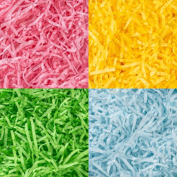 CIPOWM 12oz Easter Grass Shredded Paper Filler Basket Filler Crinkle