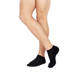 POMPEA Men's Cotton Ankle Socks, Black (Nero 0071), M Pack of 3