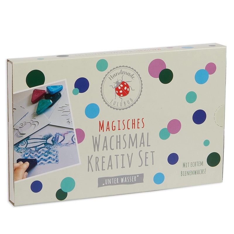 Lulubug Magic Wax Crayon Set, 4 Wax Triangles, 1 Wax