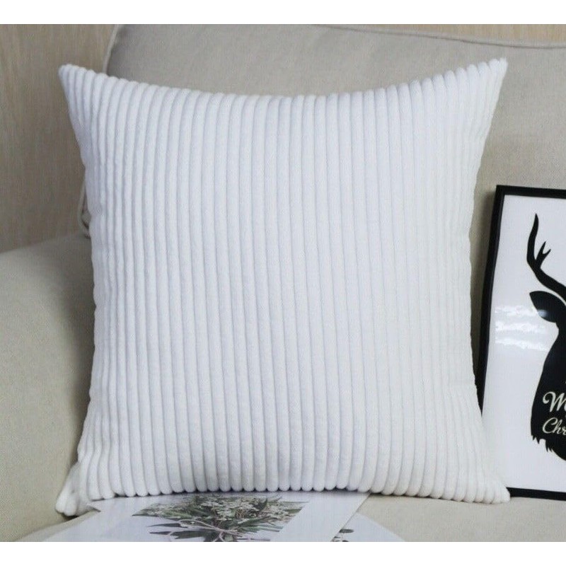 Seechoo Corduroy Cushion Covers, Set of 2, 45 x 45