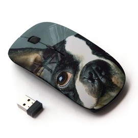 KOOLmouse [ Optical 2.4G Wireless Mouse [ French Bulldog Boston Bull Terrier Dog ]