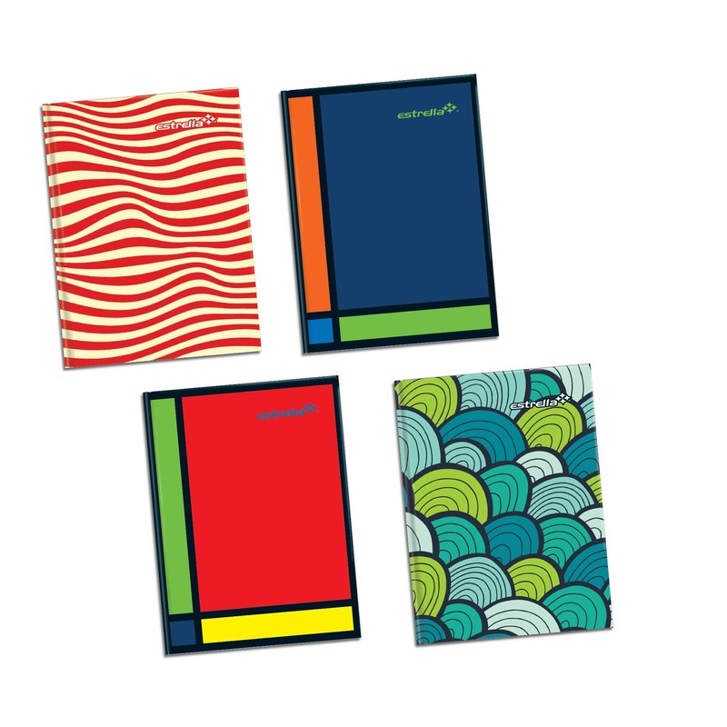 Cuadernos Estrella 0080 Libreta 1/4 Forma Francesa Rayado, 192 Hojas,