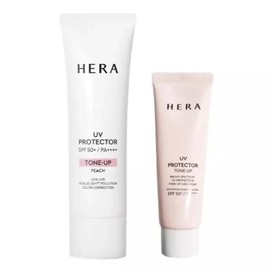 UnKnown Hera UV Protector Tone Up SPF50+ / PA++++ 50ml+40ml Peach / 헤라 UV프로텍터 톤업 SPF50+ / PA++++ 50ml+40ml 피치