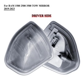 LONGLING Driver Left Side Door Tow Mirror Turn Signal Light for 2019-2023 Ram 2500 3500