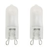 Anyray (2)-Bulbs Frosted Glass 75 Watt G9 T4 75W Bi-Pin
