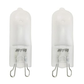 Anyray (2)-Bulbs Frosted Glass 75 Watt G9 T4 75W Bi-Pin 130 Volts 75Watt A1728F