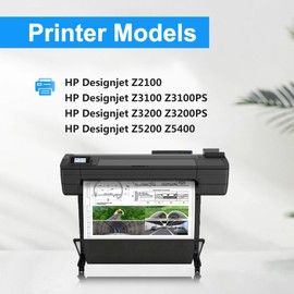 LCL Compatible Ink Cartridge Pigment Replacement for HP 70 C9456A 135ML High Yield for HP Designjet Z2100 Z3100 Z3100PS Z3200 Z3200PS Z5200 Z5400 (1-Pack Red)