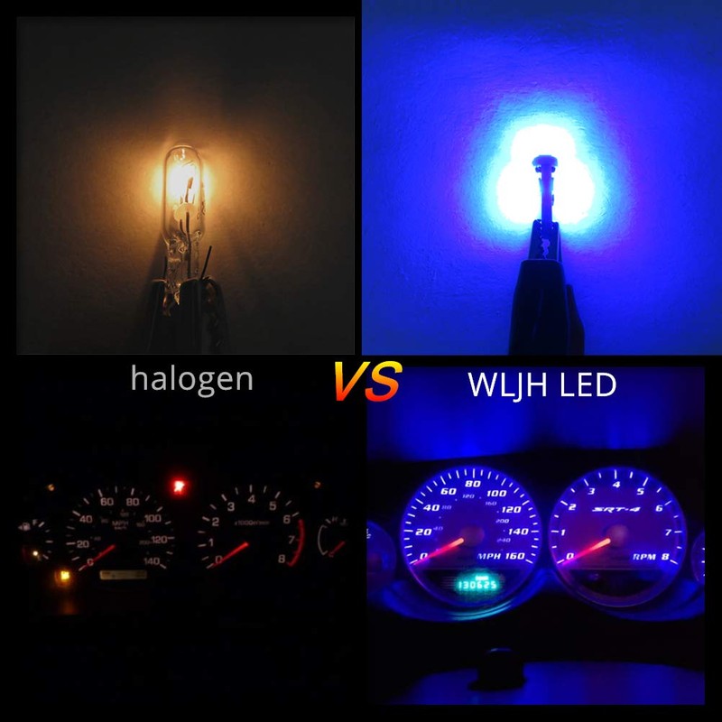 WLJH Super Bright Blue Instrument Panel Gauge Cluster Warning Indicator