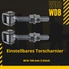 WDB - Gate hinges adjustable galvanised - garden gate hinges
