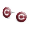 Colgate University Primary Logo Novelty Silver Plated Stud Earrings