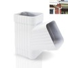 Niuohoy Gutter Y Downspout Connector, Gutter Y Connector, Square Downspout
