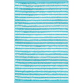 Cawö Home Hand Towels Campus Ringel 955 Turquoise 41 Guest Towel 30 x 50 cm