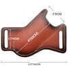 Leather Folding Knife Sheath for Belt, Horizontal Carry Brown Knife