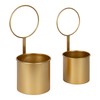Kate and Laurel Kellet Modern Wall Planter, Set of 2,