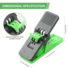 ScapeX Cigar Clip - Multifunctional Cigar Holder for Golf Cart - 3pcs (Green, Black, Orange)