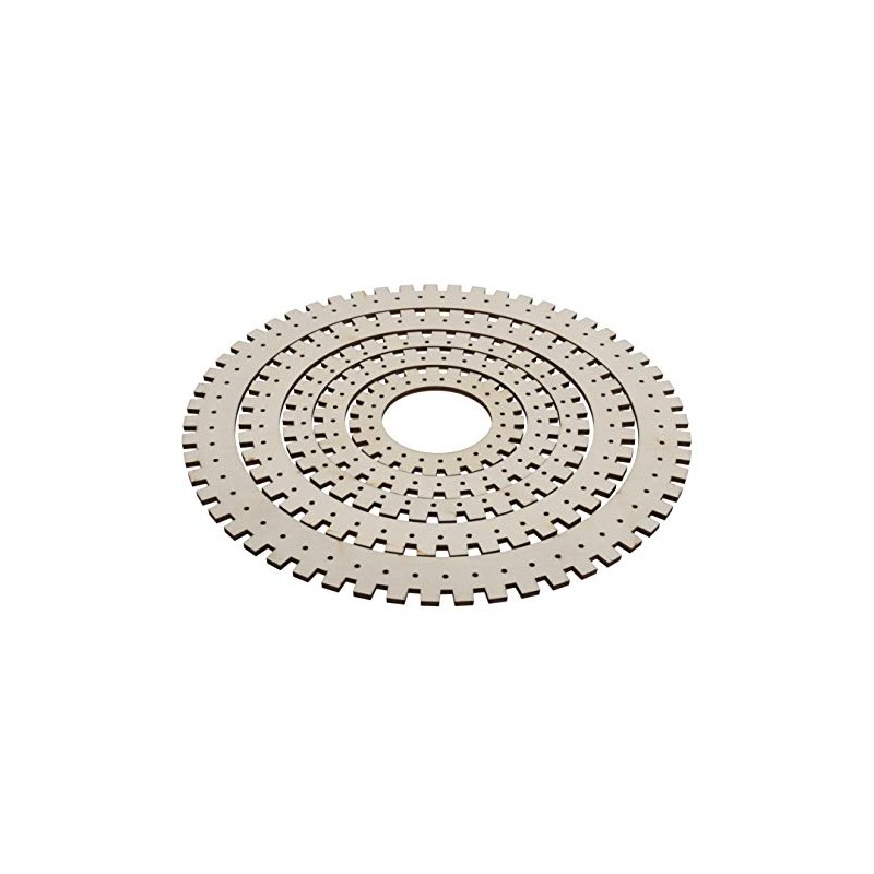 Trimits Weaving Looms: Circular: 5 Pieces, Wood, Assorted