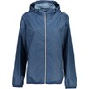 CMP - Giacca Donna con Cappuccio Antipioggia, Blue, L