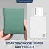 VON HEESEN Passport Holder Leather with RFID Protection for Men