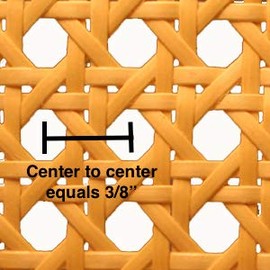 Pressed Cane Webbing Kit 3/8" Superfine Open Mesh with splines, Wedges and Instructions