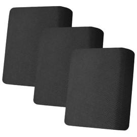ZNSAYOTX Stretch Individual Cushion Covers Sofa Cushion Couch Seat Covers Slipcovers Soft Replacement Unique Pattern Furniture Protector with Elastic Bottom (Black, 3 Pc Cushion Cover)