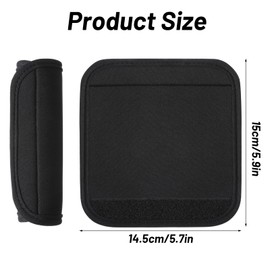 4Pack Luggage Handle Wraps Neoprene Soft Handle Covers Travel Luggage Tags Bag Marker Sleeve Grips Comfort Concealed Tag Suitcase Identifiers for Travel Accessories