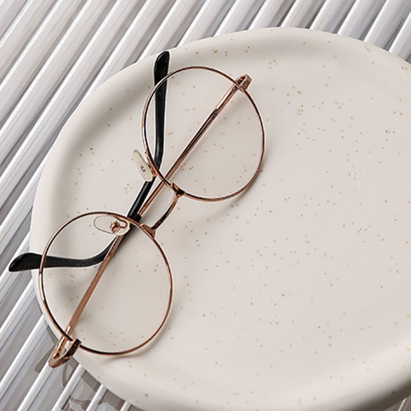 Jewelry Plate Ceramic Glossy Appearance Simple Modern Stylish Storage Tray