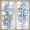 Tuopuda 270 pcs White Snowflakes Window Clings Decal Stickers Christmas