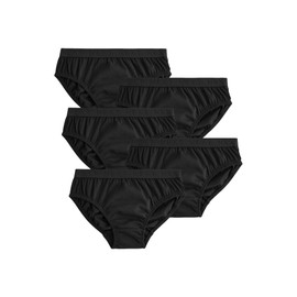 NEXT Pack of 5 Briefs, Black Jacquard Waistband, 2 - 3 years