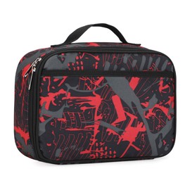 rickyh style Lunch Box with Padded Liner, Spacious Insulated Lunch Bag Durable Thermal Lunch Cooler Pack with Strap for Men Women Boys Girls Adults School Sports Beach Picnic Work Camp,2 Pocket