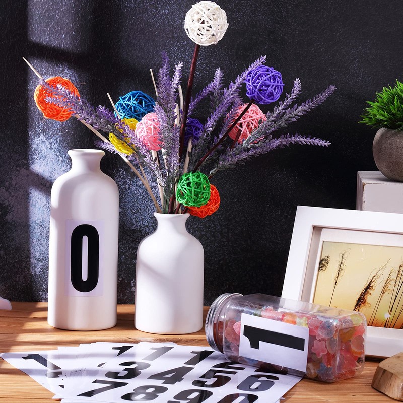 Tenare 96 Pieces 8 Set Mailbox Numbers Vinyl Waterproof Numbers