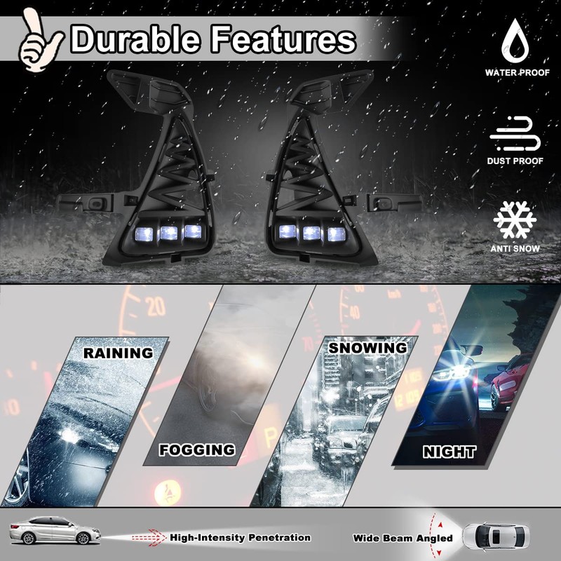 Nixon Offroad Fog Lights for Lexus IS200t IS300 IS350 2017-2019,