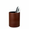 Fosinz Pen Pencil Holder Cup Container PU Leather Desk Organizer