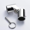 MerciL Marine Pipe Connector, 316 Stainless Steel Folding Swivel Coupling