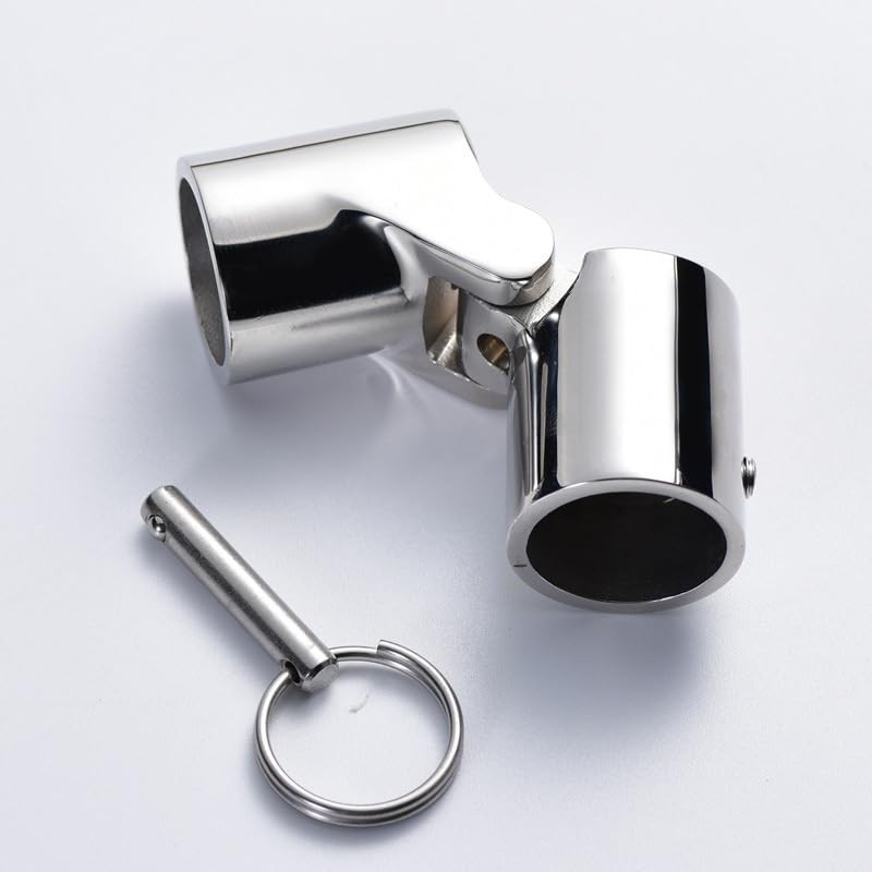 MerciL Marine Pipe Connector, 316 Stainless Steel Folding Swivel Coupling