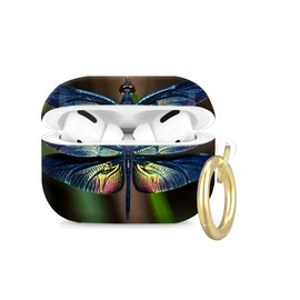 Compatible with Airpod Pro 2nd/1st Generation,360° Full Protection Cover for Girl Women,Cute Accessories Hard Case Portable & Shockproof for Airpod Pro 2nd Charging Case 2023/2022/2019(Dragonfly)