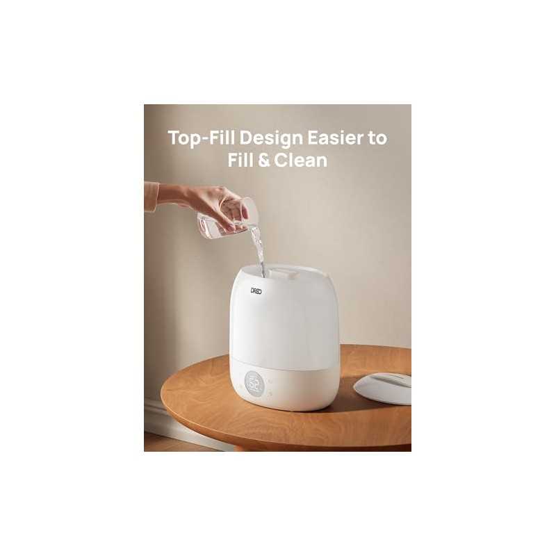 DREO Humidifiers for Bedroom - 30H Max Runtime & RGB
