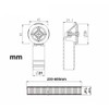 2x Overflow Pipes, Overflow Tube for Sink Extendible, Circular Interface(Size:
