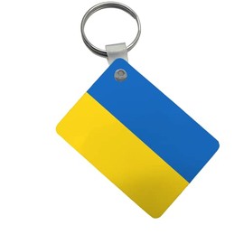 Country Flag ID Tags (Keyrings) Double Sided Print World Flags - World Cup (Ukraine)