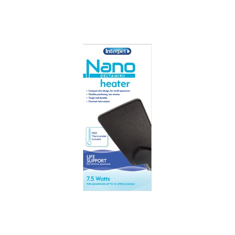 Interpet Delta Mini Heater for Small Nano Aquarium Fish Tank,