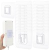Sorcristy 20 Pack Clear Double-Sided Adhesive Wall Hooks, Self-Adhesive Hooks