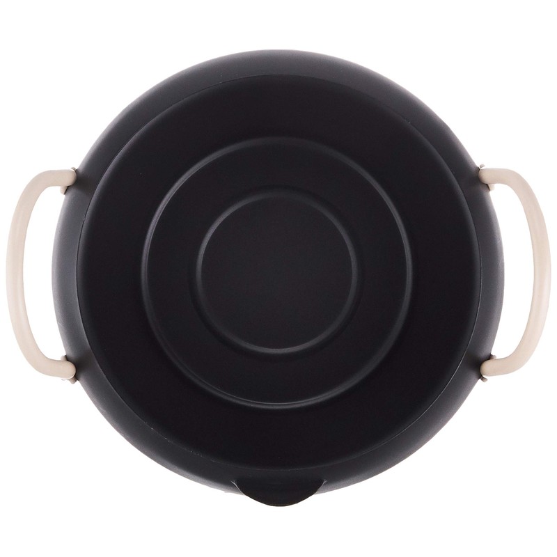 パール金属 オベ・フラ お弁当用 鉄製 蓋付 両手 フライ鍋1 6cm ブラック HB-283