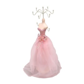 Jewellery Display Stand, Princess Dress Mannequin Jewelry Display Stand Women Girl Dress Model Necklace Earrings Bracelet Hanging Holder Rack