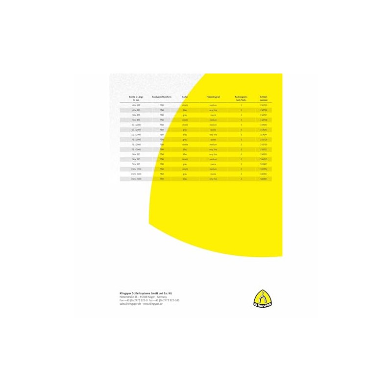 NBS 800 Non-Woven Bands 40 x 760 mm Medium Corundum