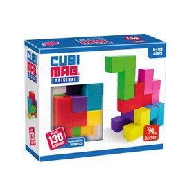 LÚDILO 8436536808216 CUBIMAG Logic Game, Magnetic Puzzle, Children's Puzzle, Magnetic Games for Children, 3D Puzzle, Magnetic Travel Games, Educational Toy, Assorted
