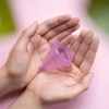Pack 2 Copas Menstruales Angelcup Lila Grande Rosa Chica Silicona