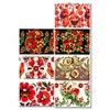 7 Ukrainian Petrykivka Flowers Easter Egg Wraps Heat Shrink Sleeves