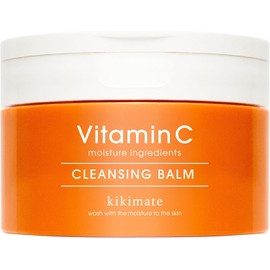 kikimate Cleansing Balm, Pores, Vitamin C [Moisturizing] 3.2 oz (90 g), Niacinamide, Clay, Waterproof, Eyelash Eck, No Need for Face Cleansing, Makeup Remover, Spatula Included