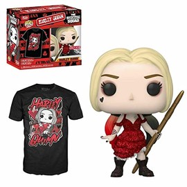 Funko Suicide Squad 2021 POP! & Tee Box (Extra Large) Harley Quinn Diamond Glitter Collection Pop! Vinyl Figure & T-Shirt Box Set