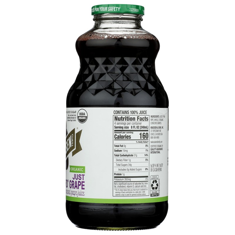 R.W. Knudsen Organic Just Concord Grape Juice, 32 fz